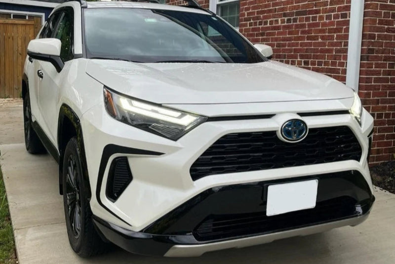 2019+ RAV4 Front Bumper Sport Trim Accent - Matte Black