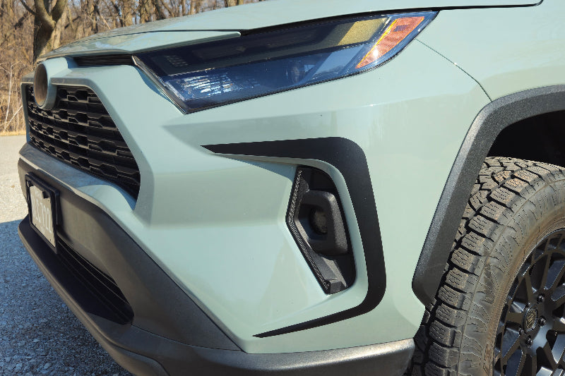 2019+ RAV4 Front Bumper Sport Trim Accent - Matte Black