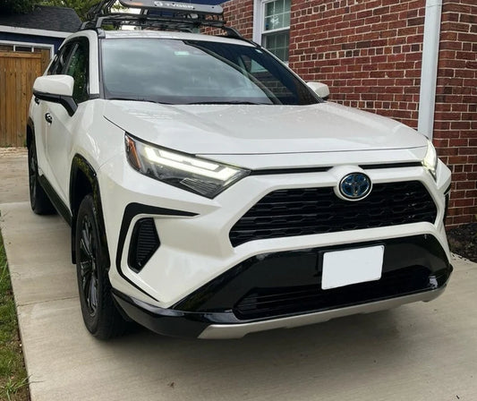 2019+ RAV4 Front Bumper Sport Trim Accent - Matte Black