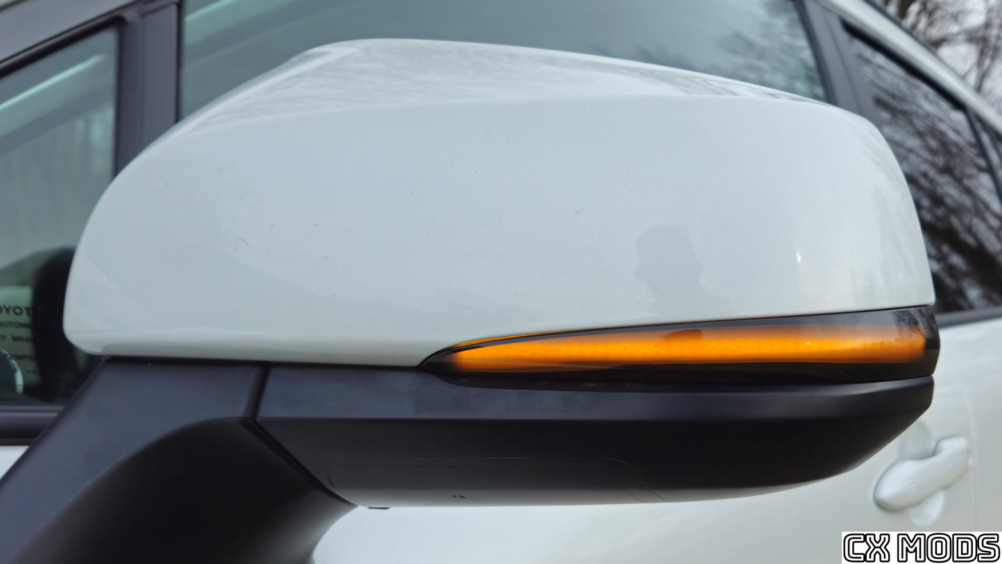 CX Mods 2022+ Corolla Cross / 2019+ RAV4 Smoked Mirror Sequential Turn Signals